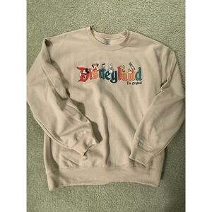 Disneyland Tan crew neck sweatshirt size M